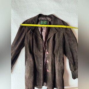 Vintage Roberta Ferrini Suede Belted Trench Coat